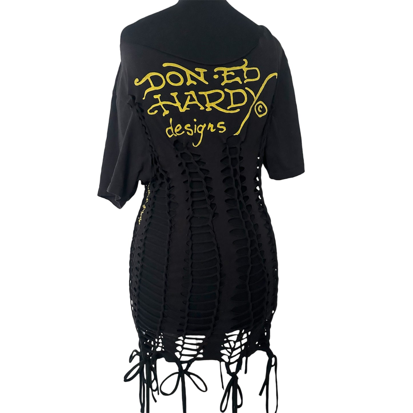 ED HARDY ‘ BLACKCURRANT JUICE’ SHORT SLEEVE TOP / MINI DRESS