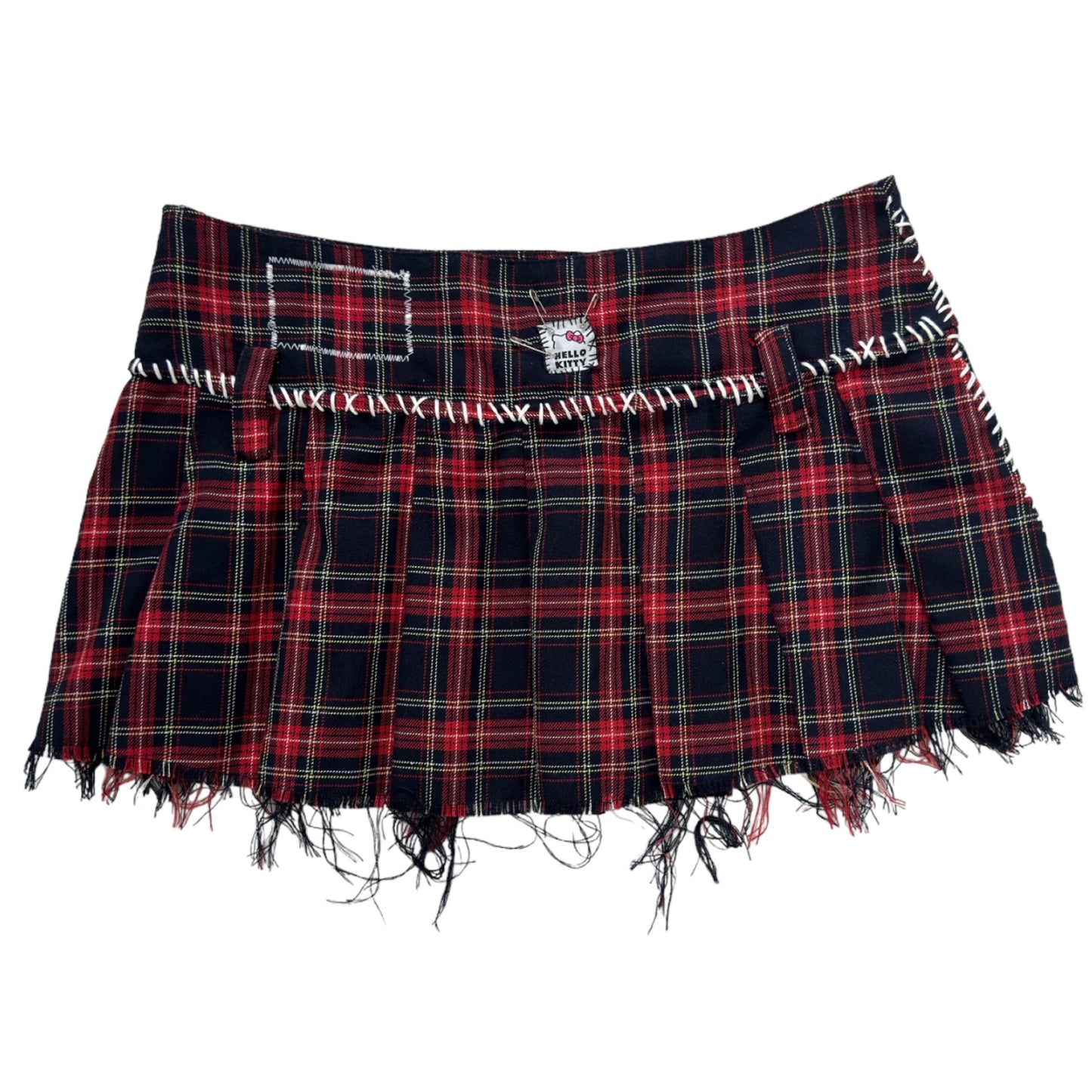 Hello Kitty plaid mini skirt