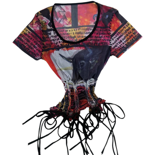 Bull-berry soda short sleeve top