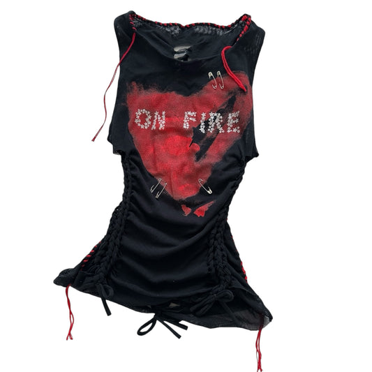 'S3X ON FIRE' tank top